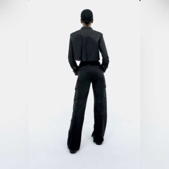 ZARA || Cargo Split Jeans || NWT - Picture 2 of 6